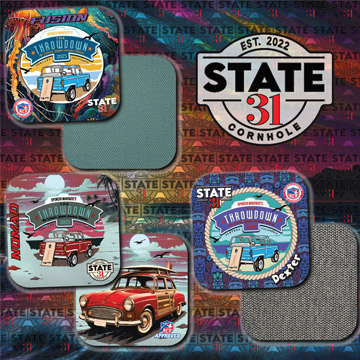 The Throw Down Cornhole Bags