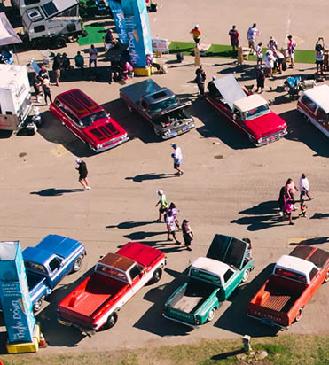 the Throw Down Cornhole Festival Truck Show